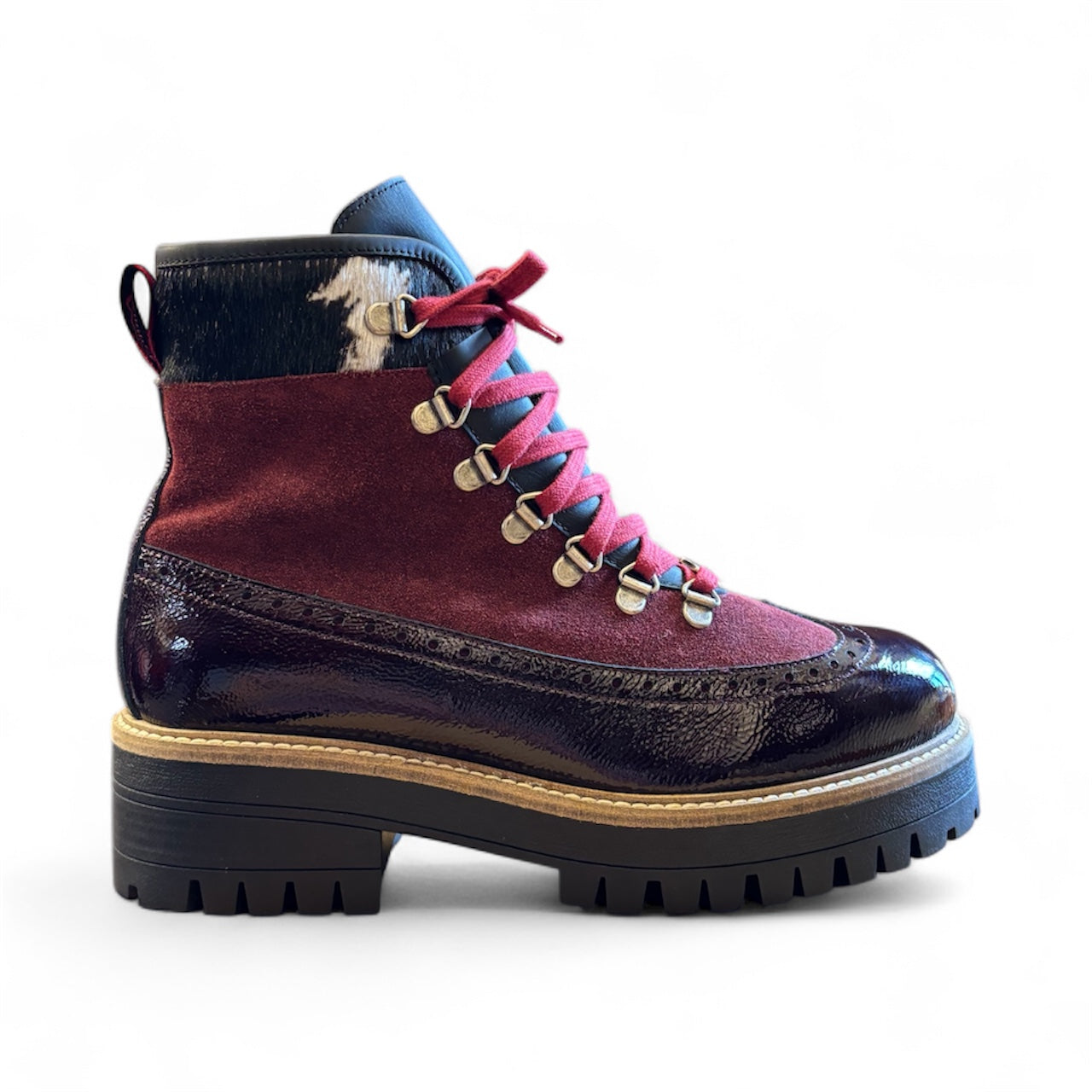 Ammann Lausanne 2-Naplack & Red Suede Lining Lambsfur