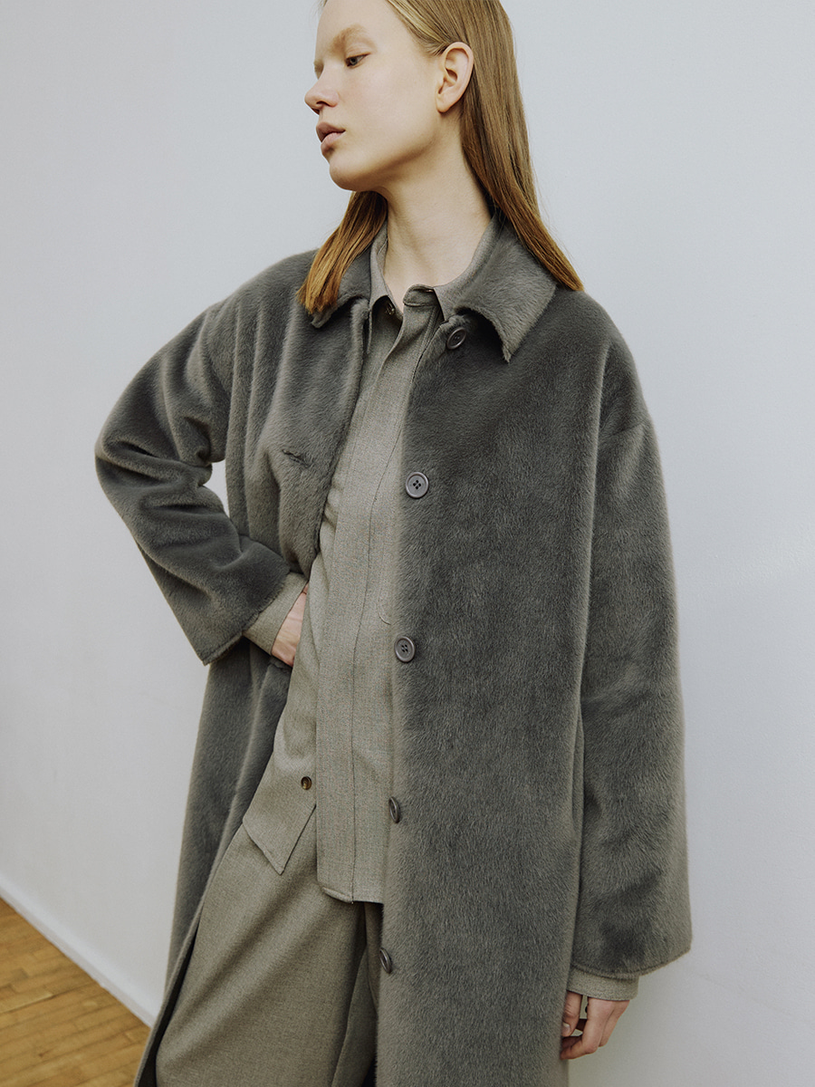 Mollioli Lungo Coat Dark Grey
