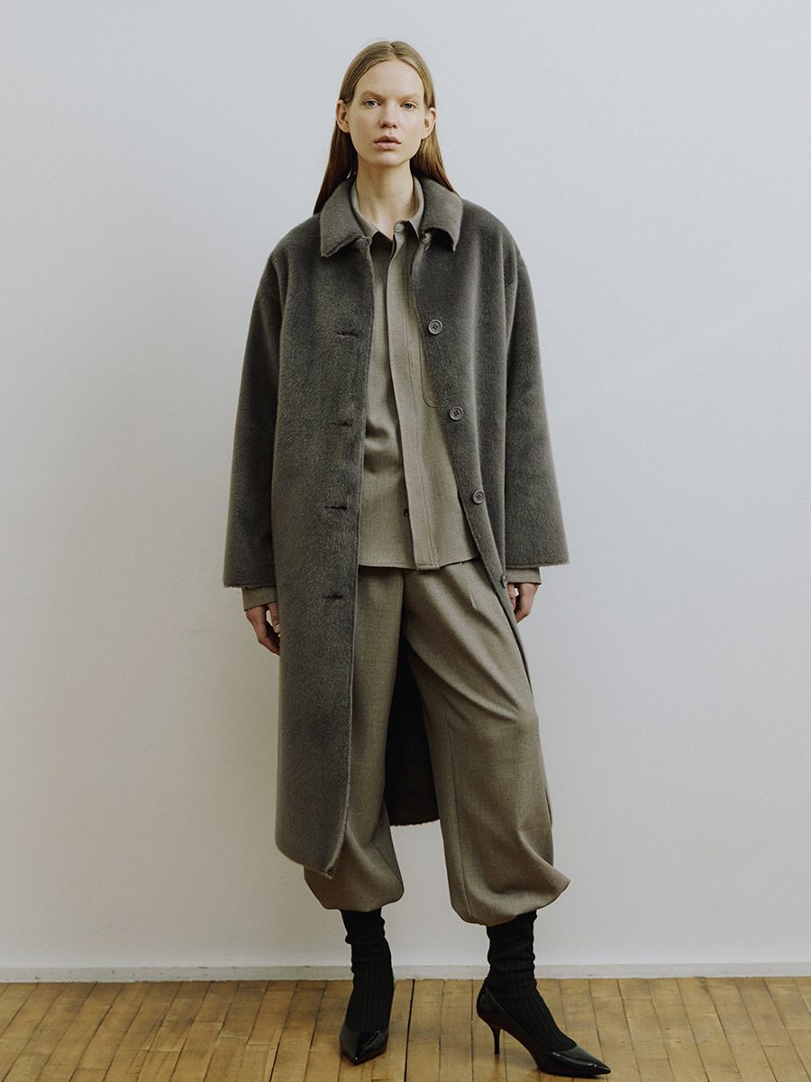 Mollioli Lungo Coat Dark Grey