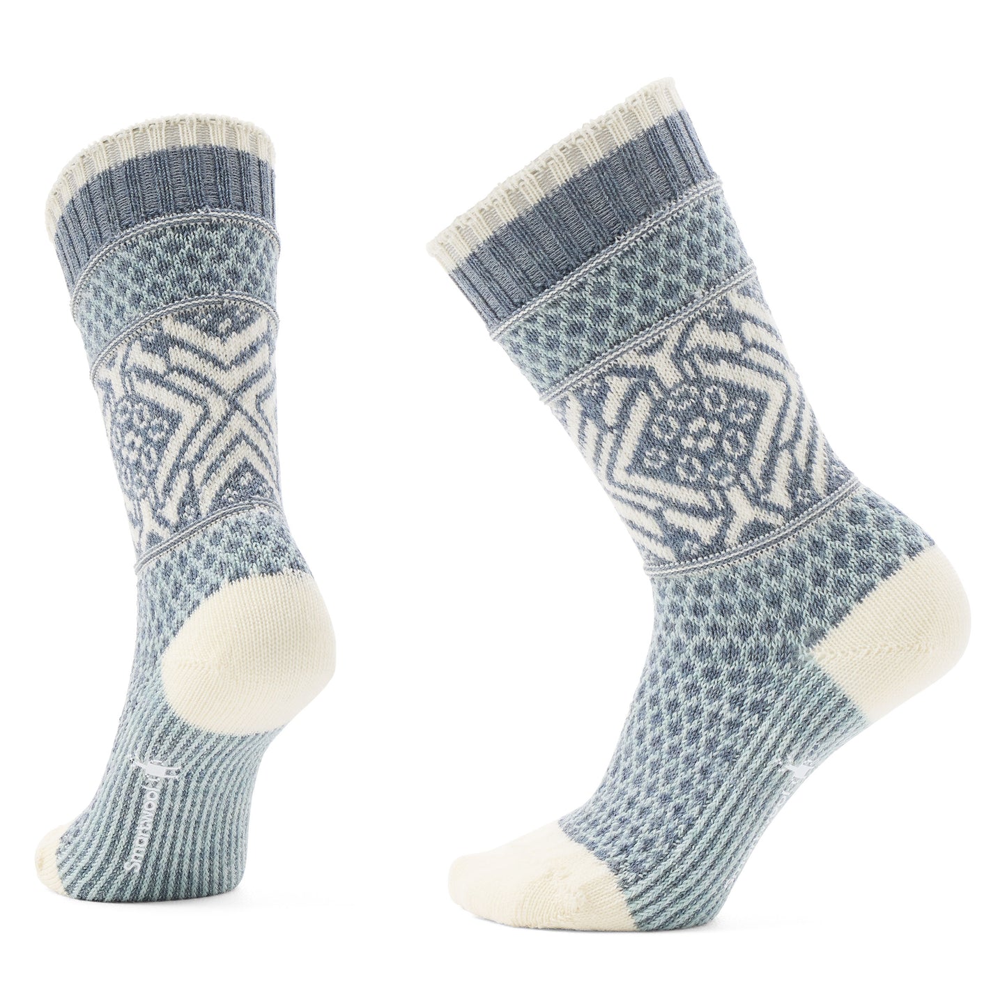 Smartwool Everyday Popcorn Snowflake Pattern Crew Socks