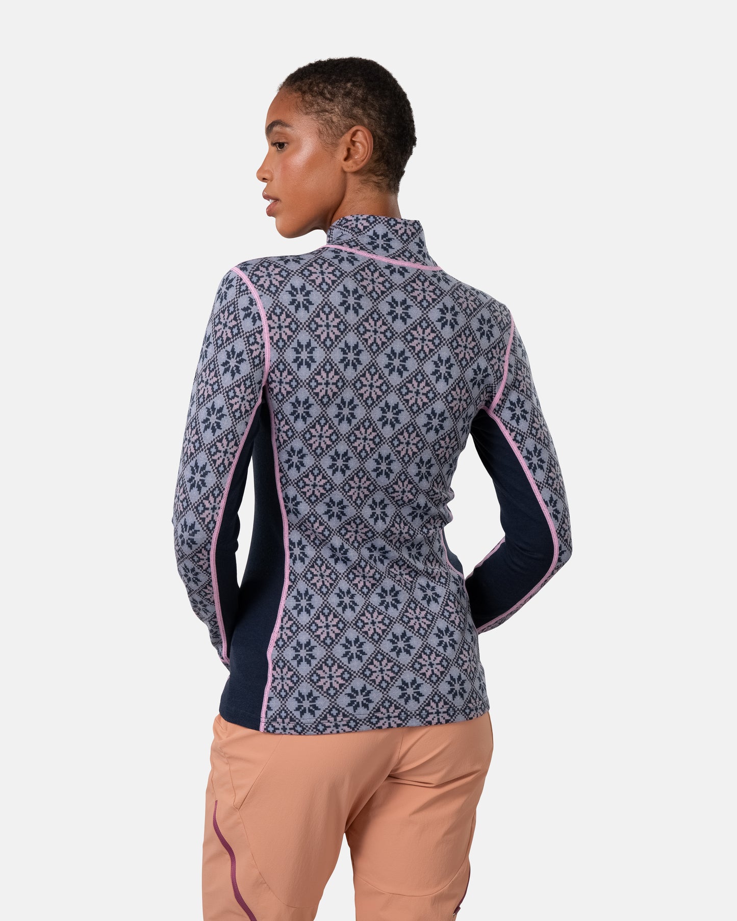 Kari Traa Rose Half Zip Baselayer Top - 100% Merino Wool