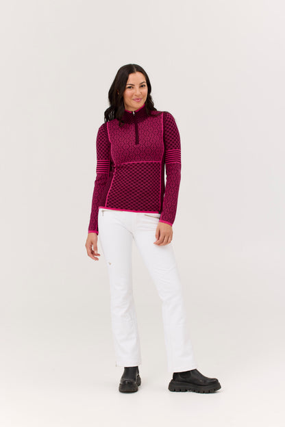Krimson Klover Pow Zip Neck