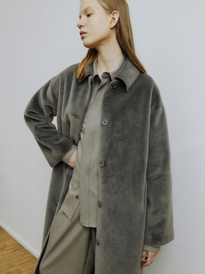 Mollioli Lungo Coat Dark Grey