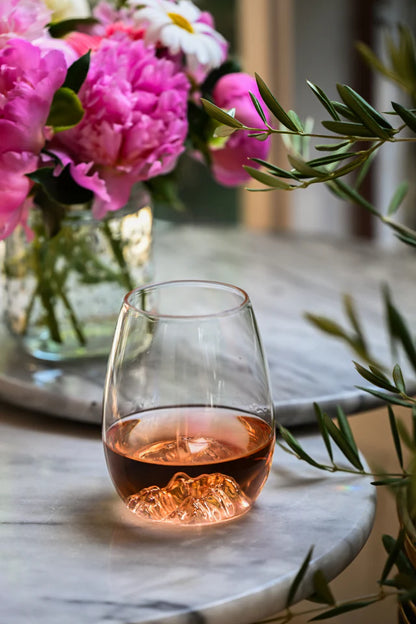MTNPK Glassware - Wine Set - Lake Louise & Three Sisters
