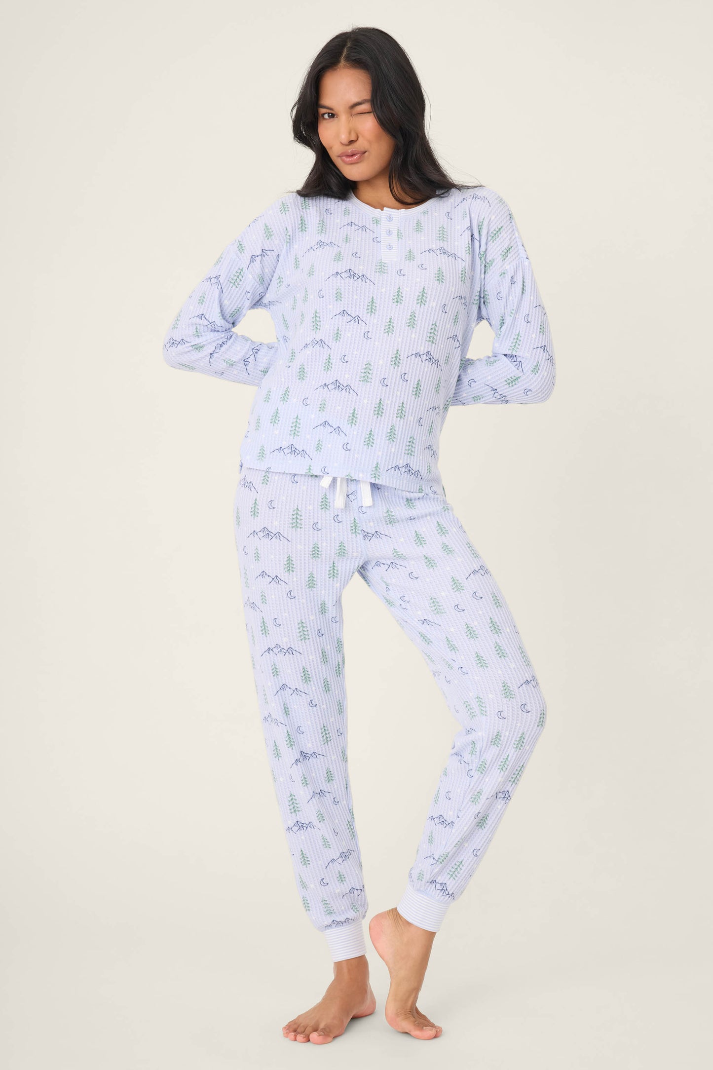 PJ Salvage Ski Jammie Classics Pj Set