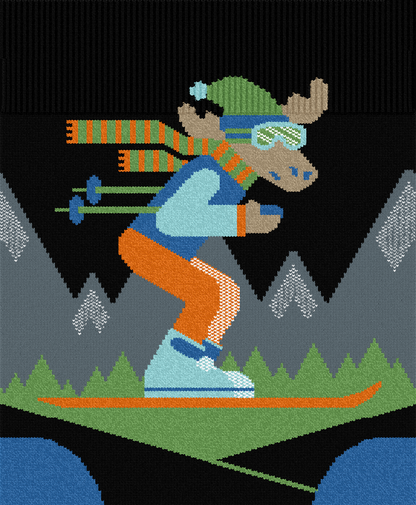 Smartwool Kids' Wintersport Full Cushion Mountain Moose OTC Socks 2025