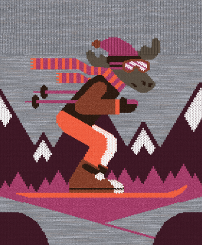 Smartwool Kids' Wintersport Full Cushion Mountain Moose OTC Socks 2025