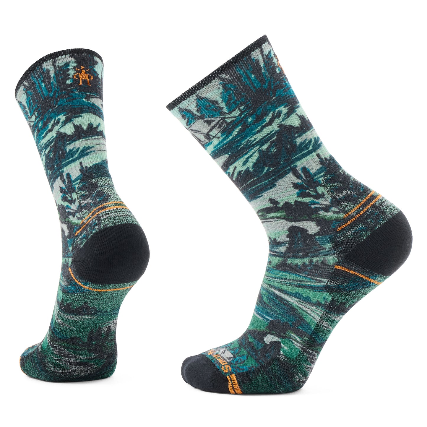 Smartwool Hike Light Cushion Campground Print Crew Socks