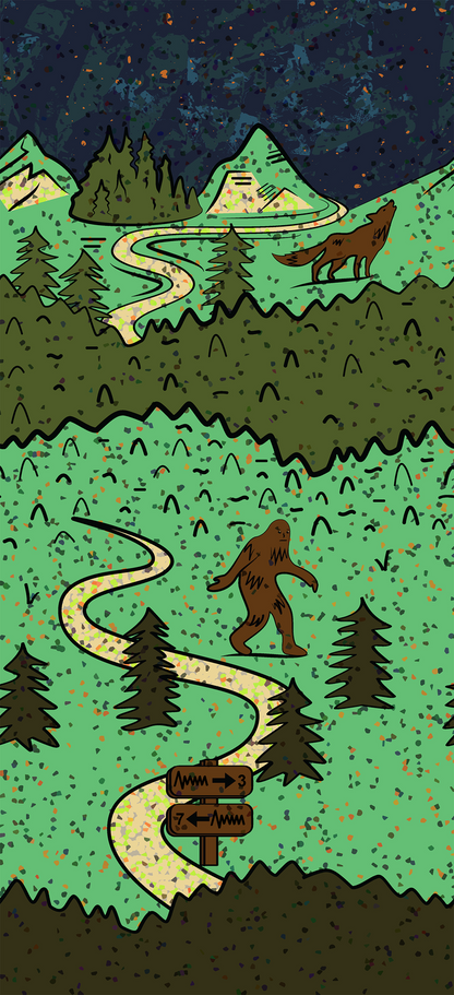 Smartwool Trail Run Targeted Cushion Neature Print Crew Socks 2025