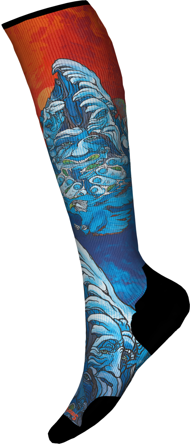 Smartwool Ski Targeted Cushion Winter Haze Print OTC Socks 2025