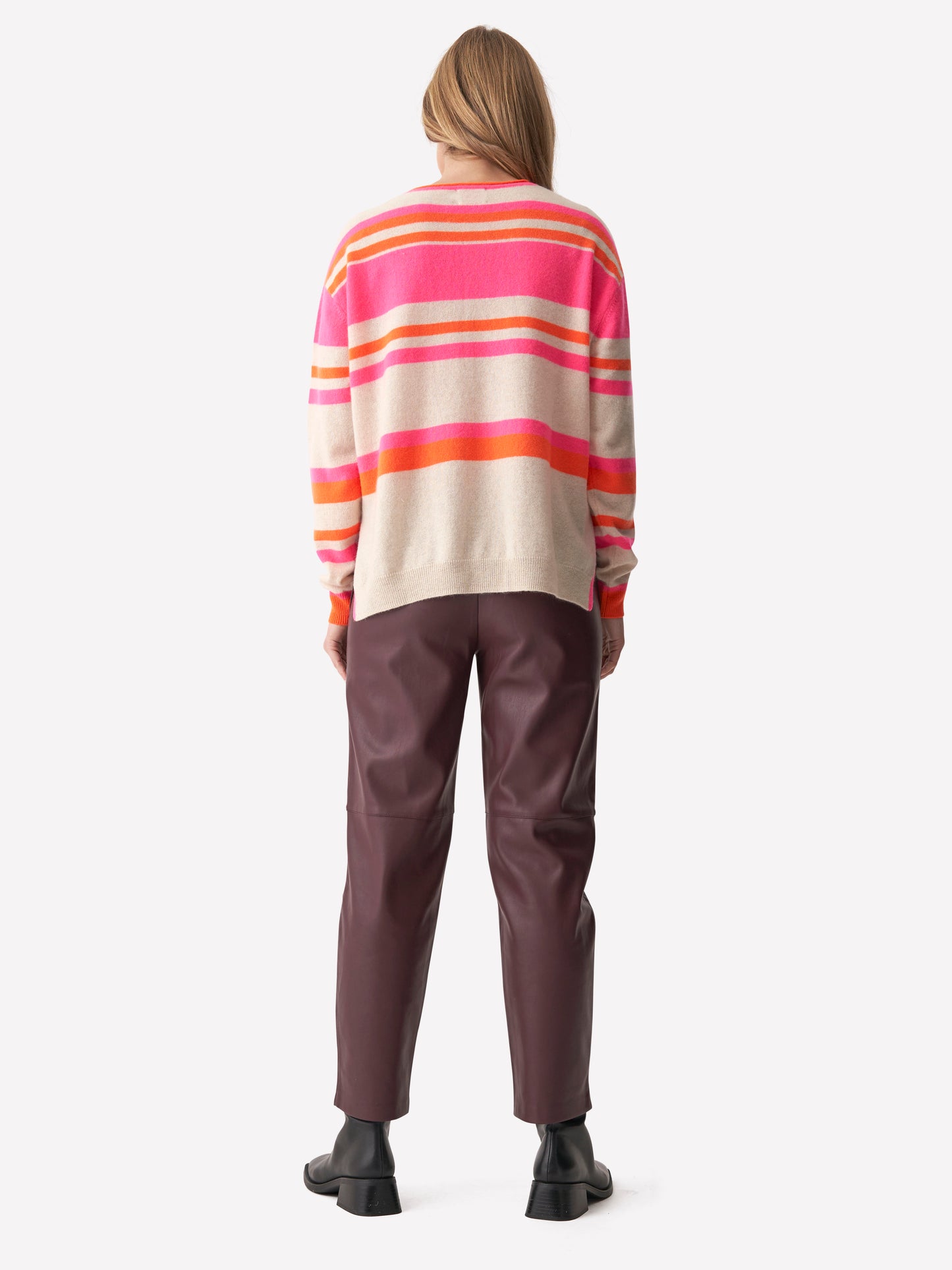 Brodie Cashmere Tora Stripe crewneck