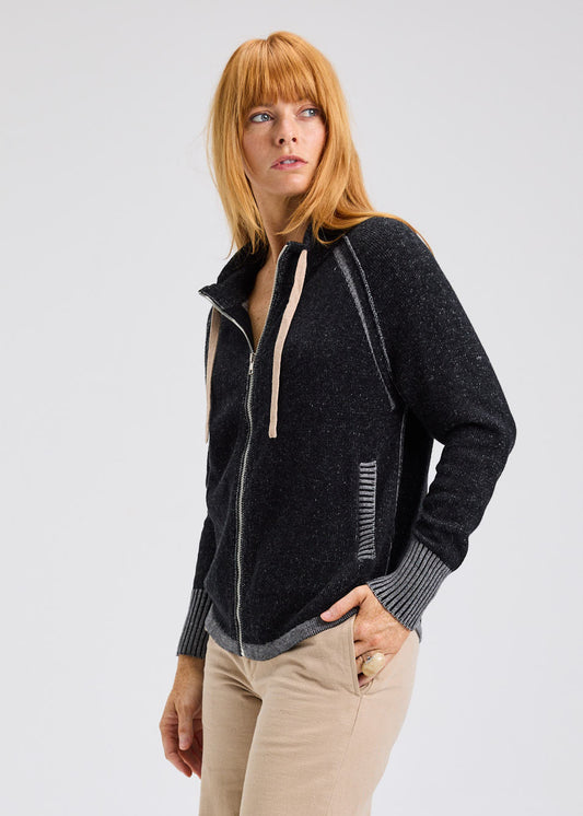 Zaket & Plover Two-Tone Zipup