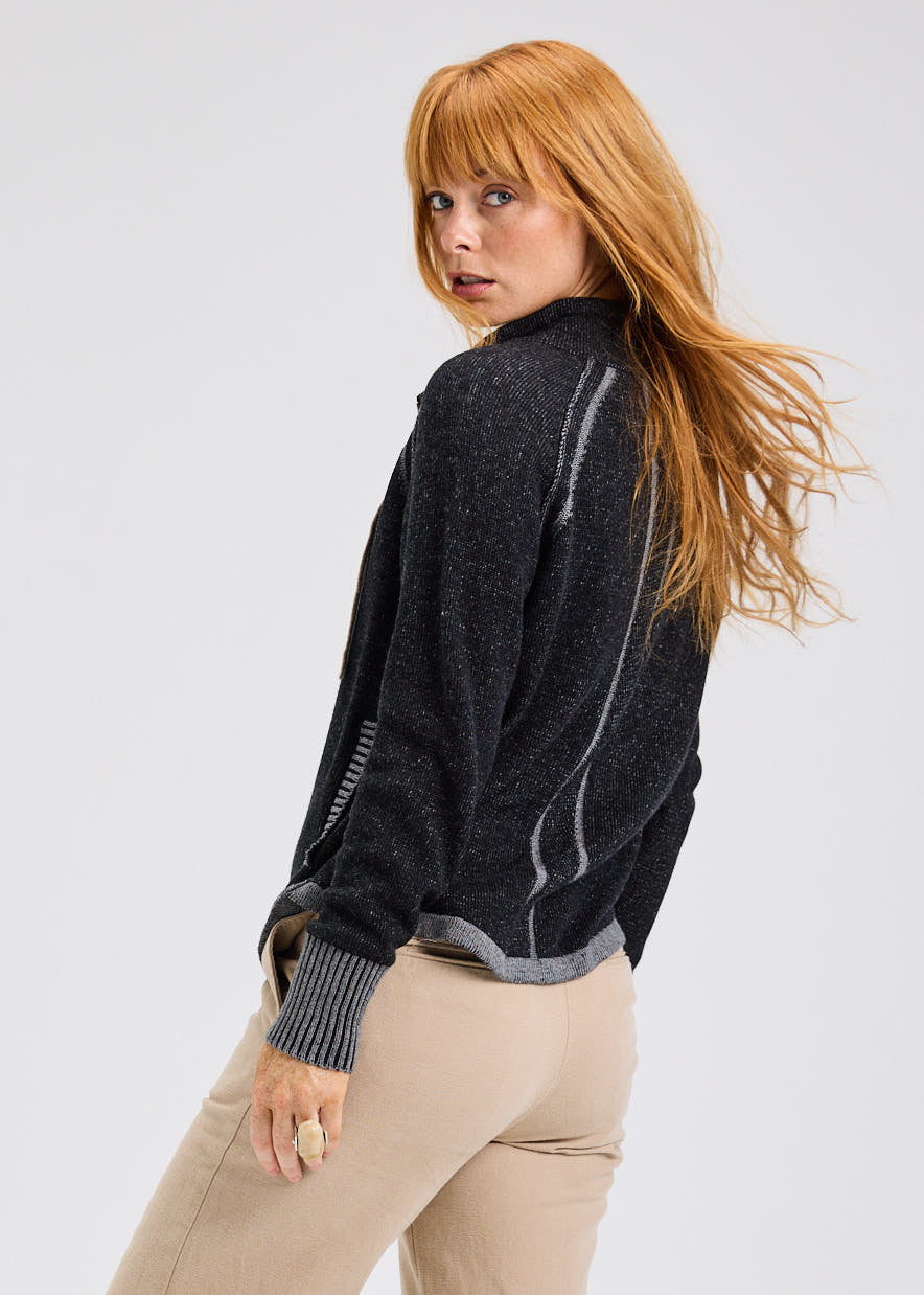 Zaket & Plover Two-Tone Zipup