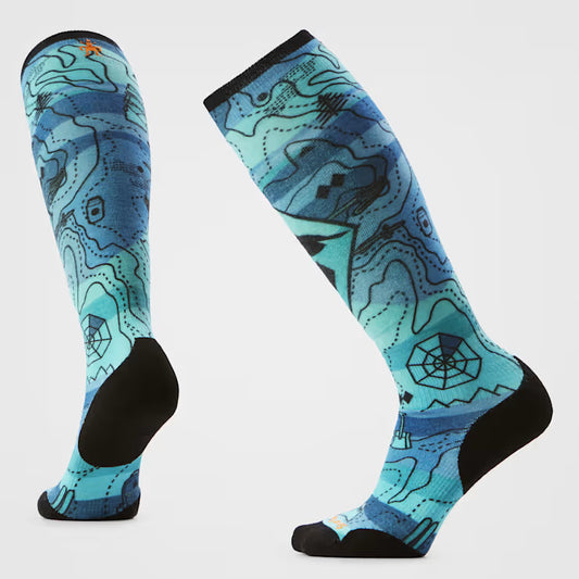 Smartwool Women's Ski Targeted Cushion Topo Treasures Print OTC Socks 2025