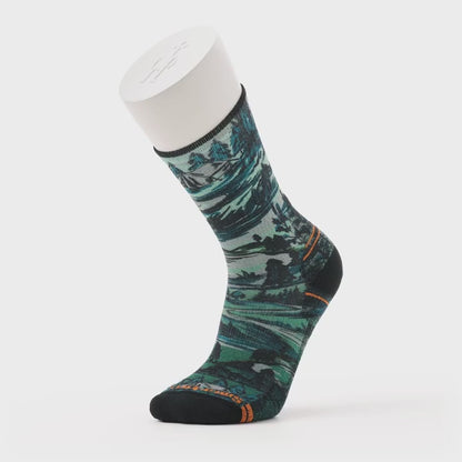 Smartwool Hike Light Cushion Campground Print Crew Socks